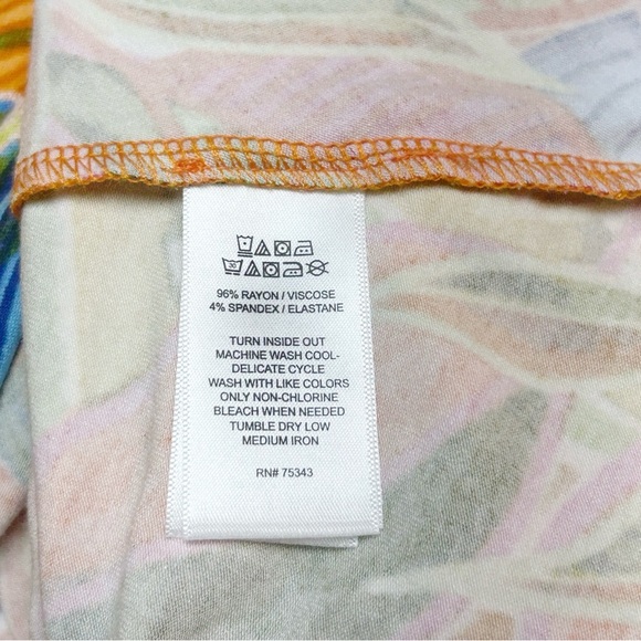 C&C California Tropical Jersey Knit Midi Dress Size 2X NWT - Picture 5 of 7